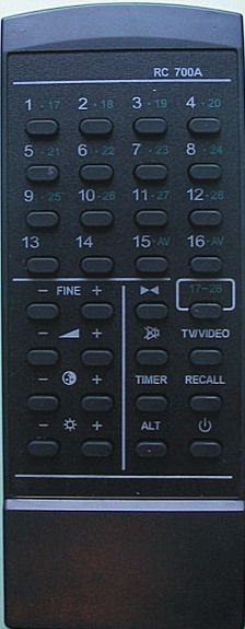 SANYO RC700A - helyettesítő távirányító