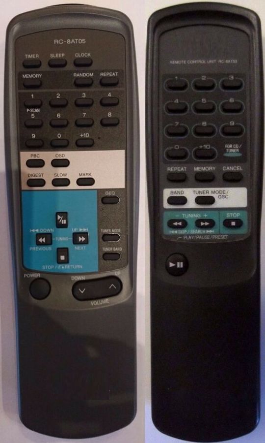 AIWA RC-6AT03 - helyettesítő távirányító