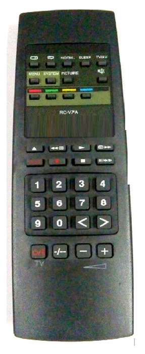 AKAI RC-V7A - helyettesítő távirányító