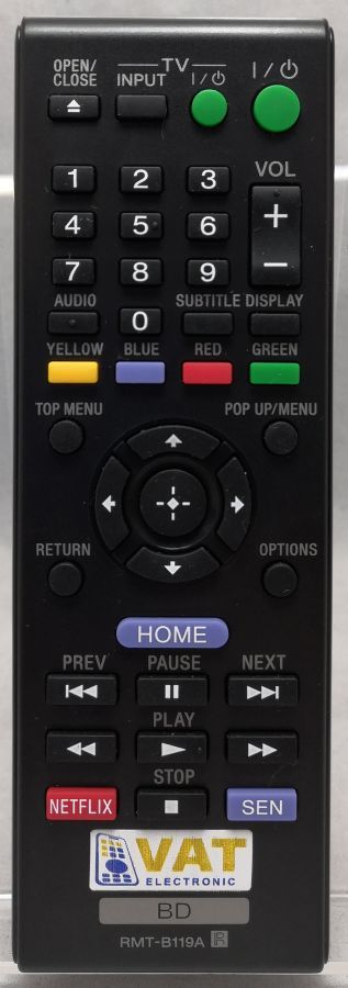 SONY RMT-B119P - helyettesítő távirányító
