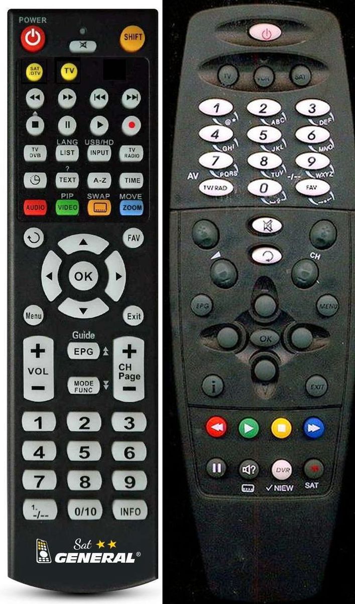 ECHOSTAR AD-3000, AD-36000 -   


kompatibilis General márkájú távirányító