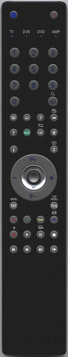 GRUNDIG TP3, RC2134602/01, 720117144800 - helyettesítő távirányító
