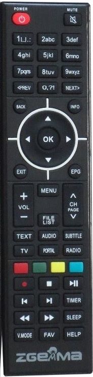 ZGEMMA STAR H.2S, H7, H9,  H10, H11 - eredeti gyári távirányító