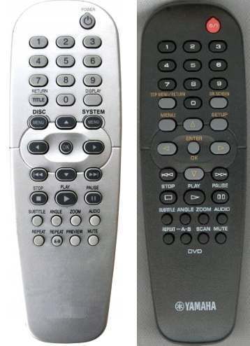 YAMAHA AAX50890 RC2K, AAX58450 - helyettesítő távirányító