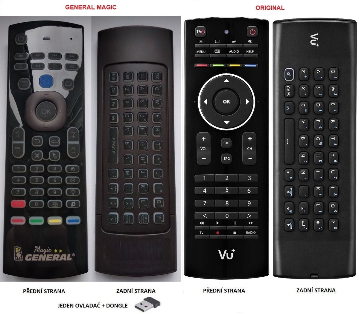 VU+ ULTIMO, QWERTY - mágikus   


kompatibilis General márkájú távirányító
