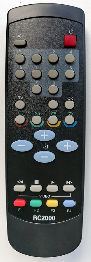 TESLA RC2000, RC221, RC220 - helyettesítő távirányító