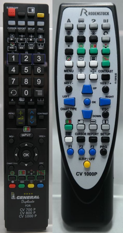 Rodenstock CV700P, CV800P, CV1000P - távirányító duplikátum