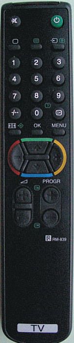 SONY RM-839 - helyettesítő távirányító