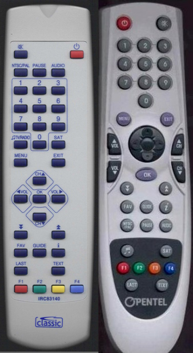 OPENTEL ODS2000CI, ODS3500, ODS3500CW, ODS3600, IRC83140 -   


távirányító
 duplikátum