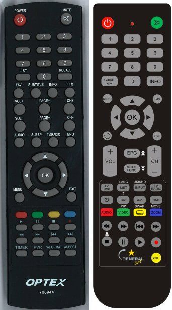OPTEX ORT-8944 V2 -   


kompatibilis General márkájú távirányító