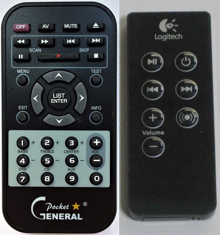 LOGITECH MM-50 -   


kompatibilis General márkájú távirányító