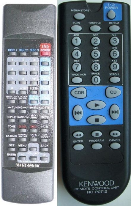 KENWOOD RC-P0712 - helyettesítő távirányító