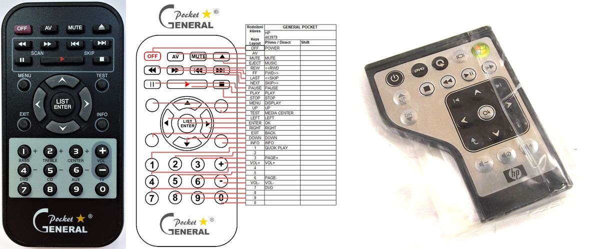 HP 463979-001 -   


kompatibilis General márkájú távirányító