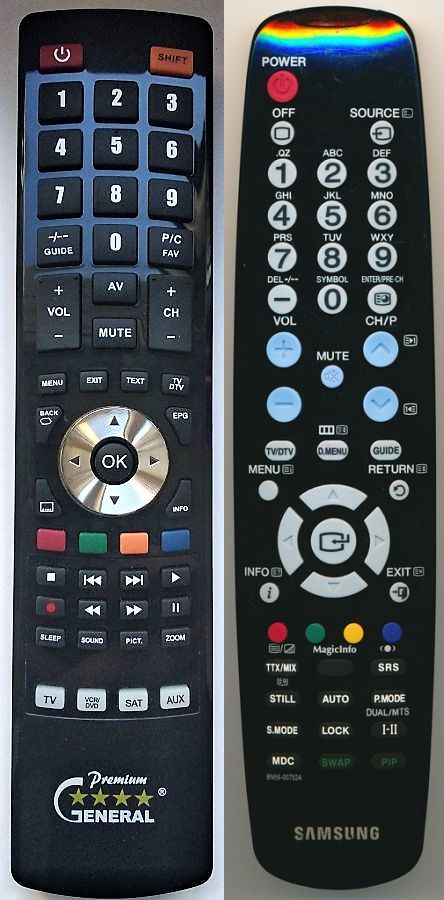 SAMSUNG BN59-00752A -   


kompatibilis General márkájú távirányító