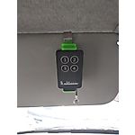 Holder for remote controls for garage doors and gates - GREEN