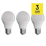 3× LED ŽÁROVKA CLASSIC A60 8,5W (60W) E27 NEUTRÁLNÍ BÍLÁ