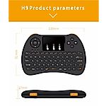 H9 Mini Wireless keyboard with touchpad
