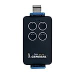 Holder for remote controls for garage doors and gates - BLUE