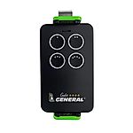 Holder for remote controls for garage doors and gates - GREEN