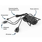 Univerzális átjátszó, távirányító jelhosszabbító DA4339A, USB, 5 m