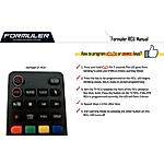 FORMULER 02F9, Z Alpha, Z7, ZX, Nano, Z8, Z10 PRO MAX IR learning - helyettesítő távirányító