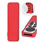 APPLE 4K TV SIRI REMOTE + AIRTAG HOLE, APPLE TV REMOTE
 szilikon tok - piros