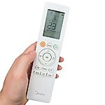 MIDEA RG10A(B2S)/BGEF - eredeti gyári távirányító háttérvilágítással