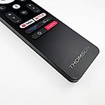 THOMSON RC112A, 32HA2S13, 40FA2S13, 43QG7C14, 50QA2S13 - eredeti gyári távirányító hangvezérléssel és háttérvilágítással
