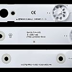LG SK43L71A-V01 LED háttérvilágítás 43UJ620Y, TH-43FX680C, SW43D09R, SW43D09L-ZC22AG-02, 303SW430039, 303SW430038 számára - 8 szalag