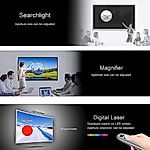 H100 - Spotlight/Magnifier/Digital Laser Presentation Pointer remote control with display.