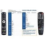 STREAM 101PVR, 701HD - távirányító