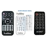 DENVER MC5010BT, MC5010 -   


kompatibilis General márkájú távirányító