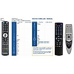 OPENTEL ODS1600CW, ODS2000, ODS3000, ODS3600CW -   


kompatibilis General márkájú távirányító
