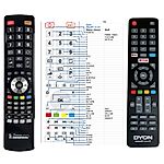 DYON Smart 24XT,  MOVIE SMART 32XT, 40 XT, 43XT, 55XT, 65XT LED LCD Smart HDTV  -   


kompatibilis General márkájú távirányító