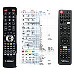 TESLA Smart TV 32T300B, 32T310BHS, 32T319B, 32T320, 40T319SFS, 40T320 -   


kompatibilis General márkájú távirányító