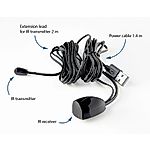 Univerzális átjátszó, távirányító jelhosszabbító DA4339A, USB, 2m