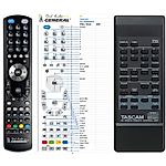 TASCAM RC-RW900 -   


kompatibilis General márkájú távirányító