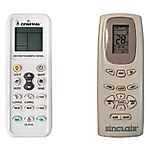 SINCLAIR YK1F, ASH-09AP, ASH-12AP -   


kompatibilis General márkájú távirányító