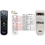 EPSON EB-X7, EB-X72, EB-W7, EB-S8, EB-X8, EB-W8, EB-X9, EB-W9 - távirányító lézermutatóval
