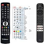 TCL RC813 FMB1 - kompatibilis márkás távirányító Általános - hangfunkciók nélkül