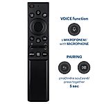 SAMSUNG BN59-01354A QLED 4K Series, Q60A, Q70A, Q80A, LS03A, QN90A - csere távirányító hangvezérléssel