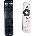 KIVI RC60, 24H750NB, 32H540LB, 32H750NB, 32F790LW, 43U750NB, 43U790LW, 55U750N, 65U740NB  - eredeti gyári távirányító hangvezérléssel