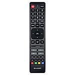 SHARP AQUOS SHW/RMC/0141N, 24FH2EA, 32FH2EA, 50FL1EA, 50FQ8EG ,32FH8EA, 43GR8765E, 40FH7EA, 55GP7765E - eredeti gyári távirányító