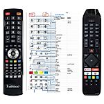 EDENWOOD RC43140, ED43EA06UHD,  ED50E00UHD,  ED55A07UHD, ED65A08UHD,  ED65EA07UHD -   


kompatibilis General márkájú távirányító