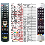 THOMSON RC-650, RC-651, 04TCLTEL0238 -   


kompatibilis General márkájú távirányító
