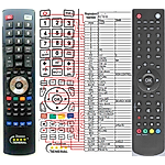 TELEFUNKEN 19LED400PVR, 22LED401PVR, 24LED402PVR, 26LED403PVR, 32LHD302PVR, 32LED404PVR -   


kompatibilis General márkájú távirányító