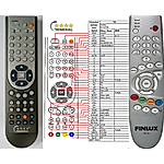 FINLUX RCF100, RCF150, RCF151 -   


kompatibilis General márkájú távirányító